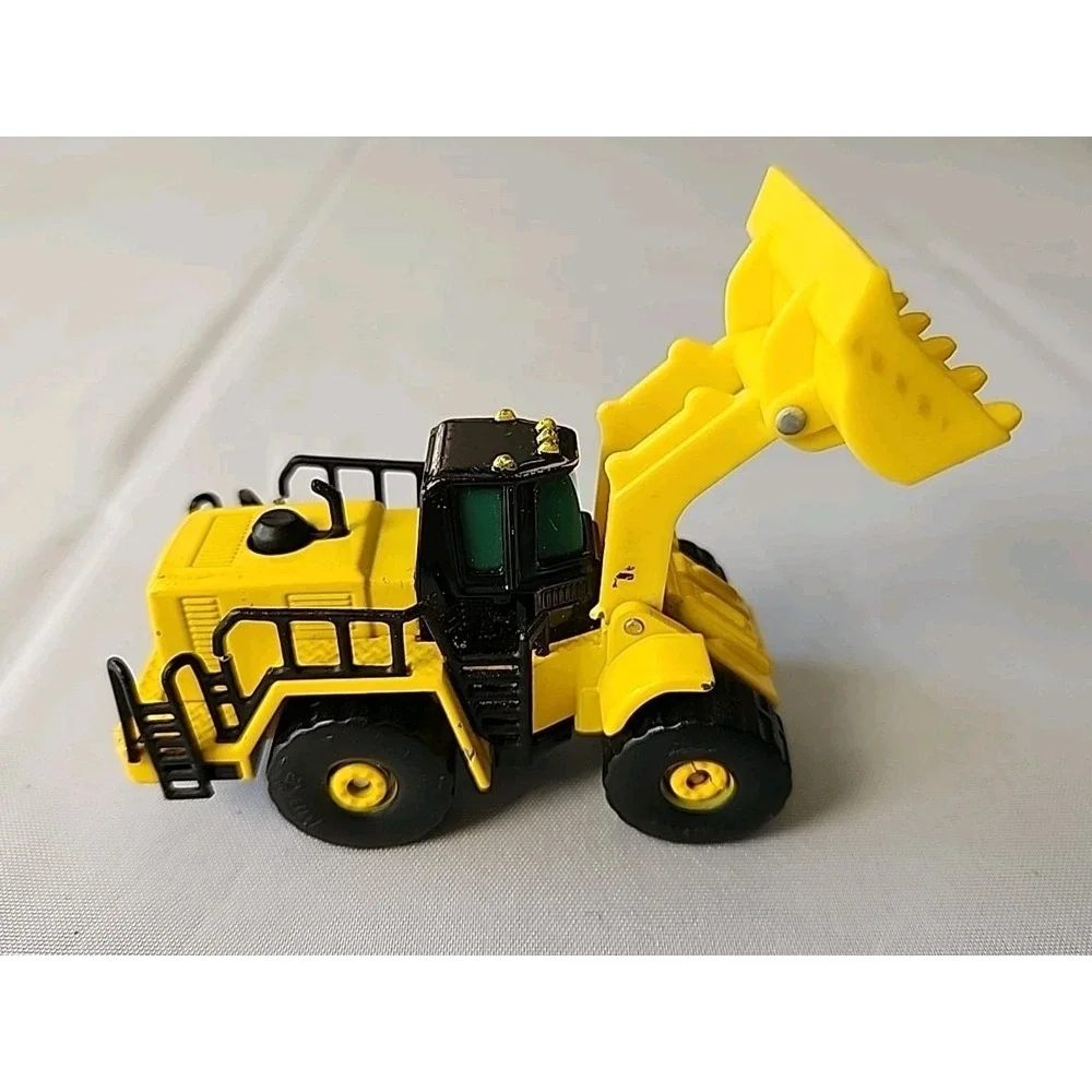 Vintage Lot 2 Tonka Trucks Die Cast & Plastic Mini Toy Front Loader & Dump Truck